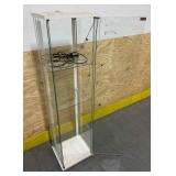 3 Tier Glass Displat Shelf w Lighting