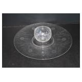 Etched Glass Serveware