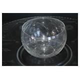 Etched Glass Serveware