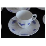 Royal Adderley Blue Chelsea Coffee Service