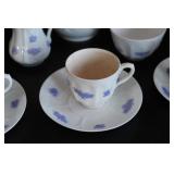 Royal Adderley Blue Chelsea Coffee Service
