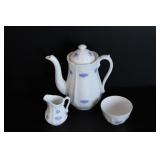 Royal Adderley Blue Chelsea Coffee Service