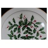 Lenox Yuletide Holly Platter And Bowl