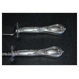 Sheffield Sterling Silver Carving Knife And Fork Set