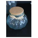 Italian Glass Canister Set