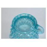 Fenton Hobnail Creamer & Sugar