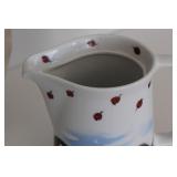 Artisan Pottery Pitcher, Bowl & Dcor