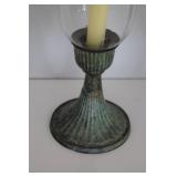 Glass Hurricane Candle Holders