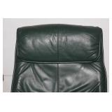 Leather Recliner & Ottoman