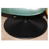 Leather Recliner & Ottoman