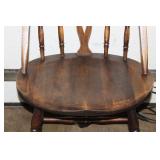 Windsor Chair & Ott Lite Lamp