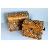 Tropical Bamboo Storage Chests