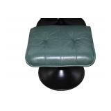 Leather Recliner & Ottoman