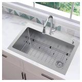 AIO Dolancourt 33" Kitchen Sink with Faucet