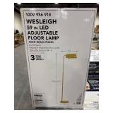 Wesleigh 59 in. LED Floor Lamp: 3 CCT dimmer