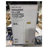 Wesleigh 59 in. LED Floor Lamp: 3 CCT dimmer