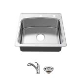25 in. Drop-In Sink with Pull-Out Faucet