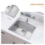 25 in. Drop-In Sink with Pull-Out Faucet