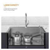 AIO Dolancourt 33" Kitchen Sink with Faucet