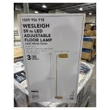 Wesleigh 59 in. LED Floor Lamp: 3 CCT dimmer
