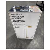 Wesleigh 59 in. LED Floor Lamp: 3 CCT dimmer
