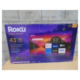 Roku 43" Select Series 4K HDR Smart TV with TV Apps, Wi-Fi, Built-in Streaming - 43R4A4