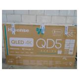 Hisense 55" Class QD5 Series QLED 4K UHD Smart Google TV, QLED Quantum Dot, Dolby Vision, 4K55QD5N