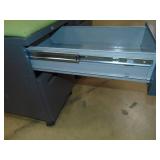 Two heavy-duty rolling storage cabinets with bench seat And full extension slides