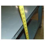 Heavy Duty Metal Rolling Cart with Feet 27x27x20