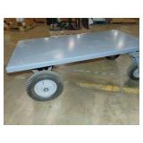 Heavy Duty Metal Rolling Cart with Feet 60"x30"x20" with Pneumatic Tires