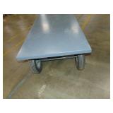 Heavy Duty Metal Rolling Cart with Feet 60"x30"x20" with Pneumatic Tires