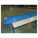 Lot of Six 69"x 15"  Heavy Duty Metal Shelves