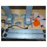 Power Adjustable Corner Desk Legs See photos 3 Legs  Some Cables