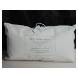 Firm 700 Fill Power Luxury White Duck Down Machine Washable White Bed Pillow - King | BOKSER HOME