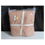 King/Cal King - Clay French Linen Box Stitch Quilt  BOKSER HOME 810045145150