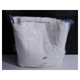 French Linen Box Stitch Quilt - Full/Queen - Cream | BOKSER HOME 810098935395