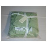 French Linen and Cotton Duvet Cover Set Full And Queen Matcha
