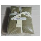 100% French Linen Duvet Cover - Twin/Twin XL - Moss | BOKSER HOME