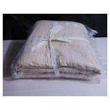 French Linen Box Stitch Quilt - King/Cal King - Putty Heather | BOKSER HOME