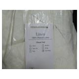 King 100% French Linen Sheet Set | BOKSER HOME 810098932370
