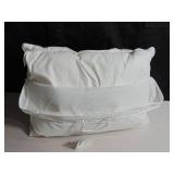 2 Pack Soft White Duck Feather & Down Bed Pillow - Standard/Queen | BOKSER HOME