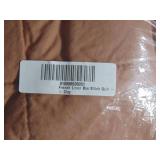 French Linen Box Stitch Quilt - Twin/Twin XL - Clay | BOKSER HOME