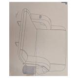 SEEUTEK Black 23 in.W Heated Stadium Seats for Bleachers with 20000mAh Power Bank Included Stadium Seating