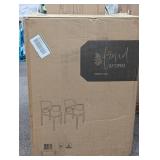 WESTIN OUTDOOR Frond and Form Outdoor Patio Assembled Poly Plastic Stacking Dining Armchair (Set of 2), Olive Green