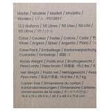 iTouchless 13.2 Gal. Stainless Steel Metal Household Trash Can with Trash Sticker, SoftStep Prox, and Odor Filter