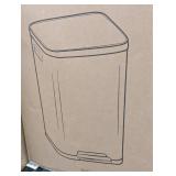 iTouchless 13.2 Gal. Stainless Steel Metal Household Trash Can with Trash Sticker, SoftStep Prox, and Odor Filter