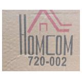 HOMCOM 5 Gal. Yellow Plastic Steel Janitor Mop Bucket with Down Press Wringer and Wheels