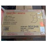 Coaster 11.5in Antique Nutmeg and Black Rectangle Wood Snack Table