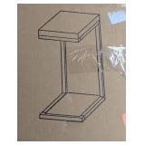 Coaster 11.5in Antique Nutmeg and Black Rectangle Wood Snack Table