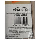 Coaster 11.5in Antique Nutmeg and Black Rectangle Wood Snack Table